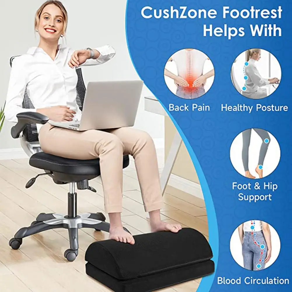 Foot Rest Double Layer Relieve Fatigue Semicircle under Desk