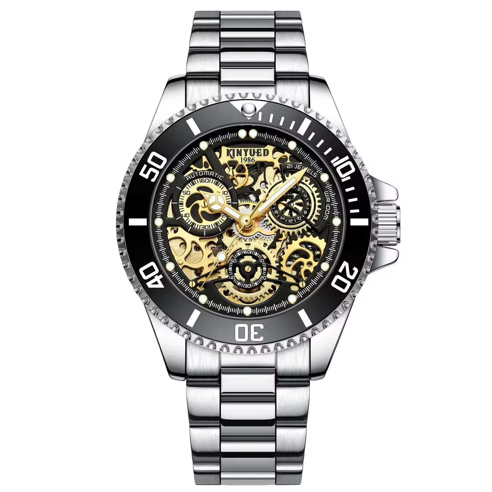 Luxury Automatic Winding Fashion Wrist Mechanical Wristwatch Watch For Men Young Man Watches Machine Classic Free Shipping