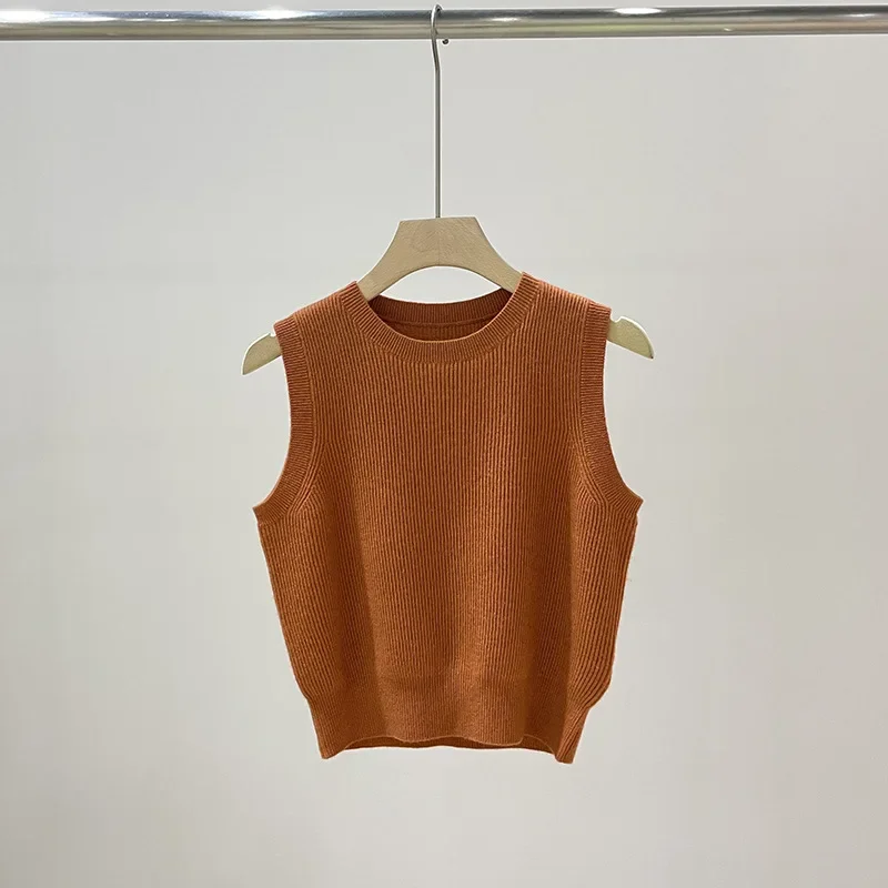 spring-summer-women-pullover-100-cashmere-o-neck-bottoming-casual-versatile-sleeveless-sweater-vest