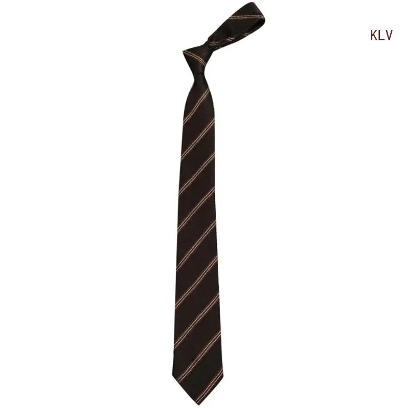 Classic Striped Retro Necktie for School and Casual Wear