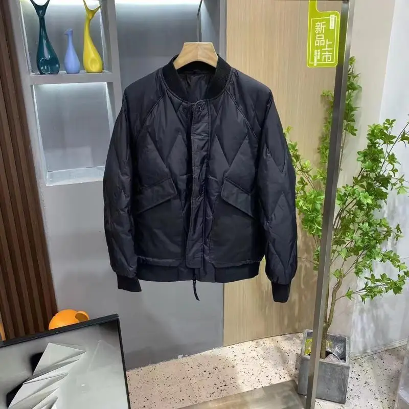 

Men's Jacket Stand Collar Mens Parka Winter New Down Jacket Fleece Warm Jackets Men Business Leisure Coat Baseball Coats A35