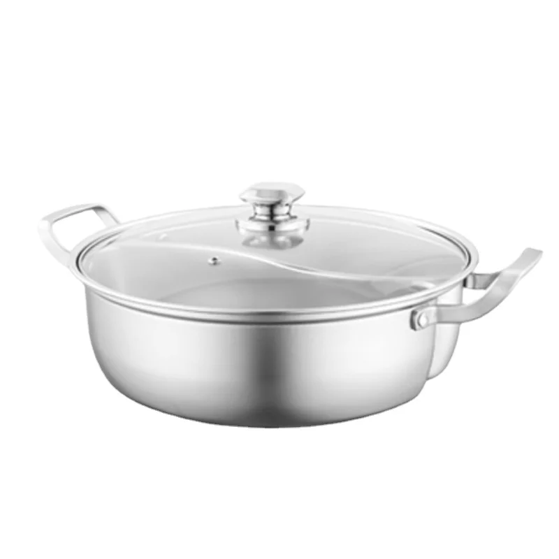 Stainless Steel Hot Pot Cooker Hot Pot Saucepan Large - Temu