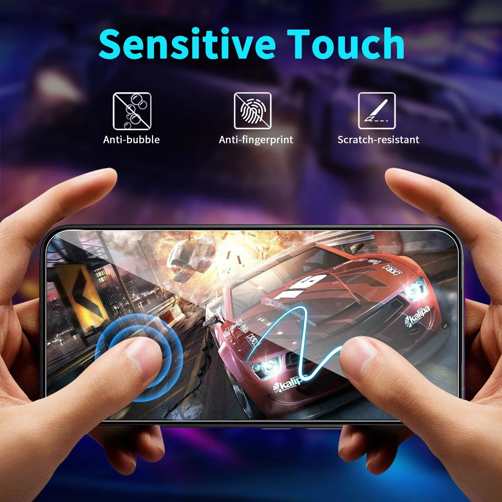 8K Ultra HD Tempered Glass Screen Protector - Pack of 1-4