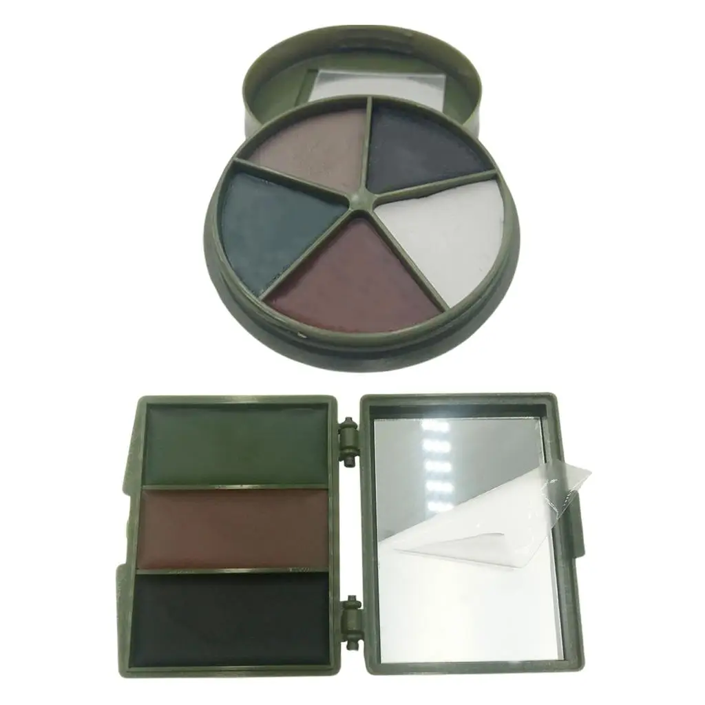 Compact Camouflage Face Paint Mirror Palette Makeup