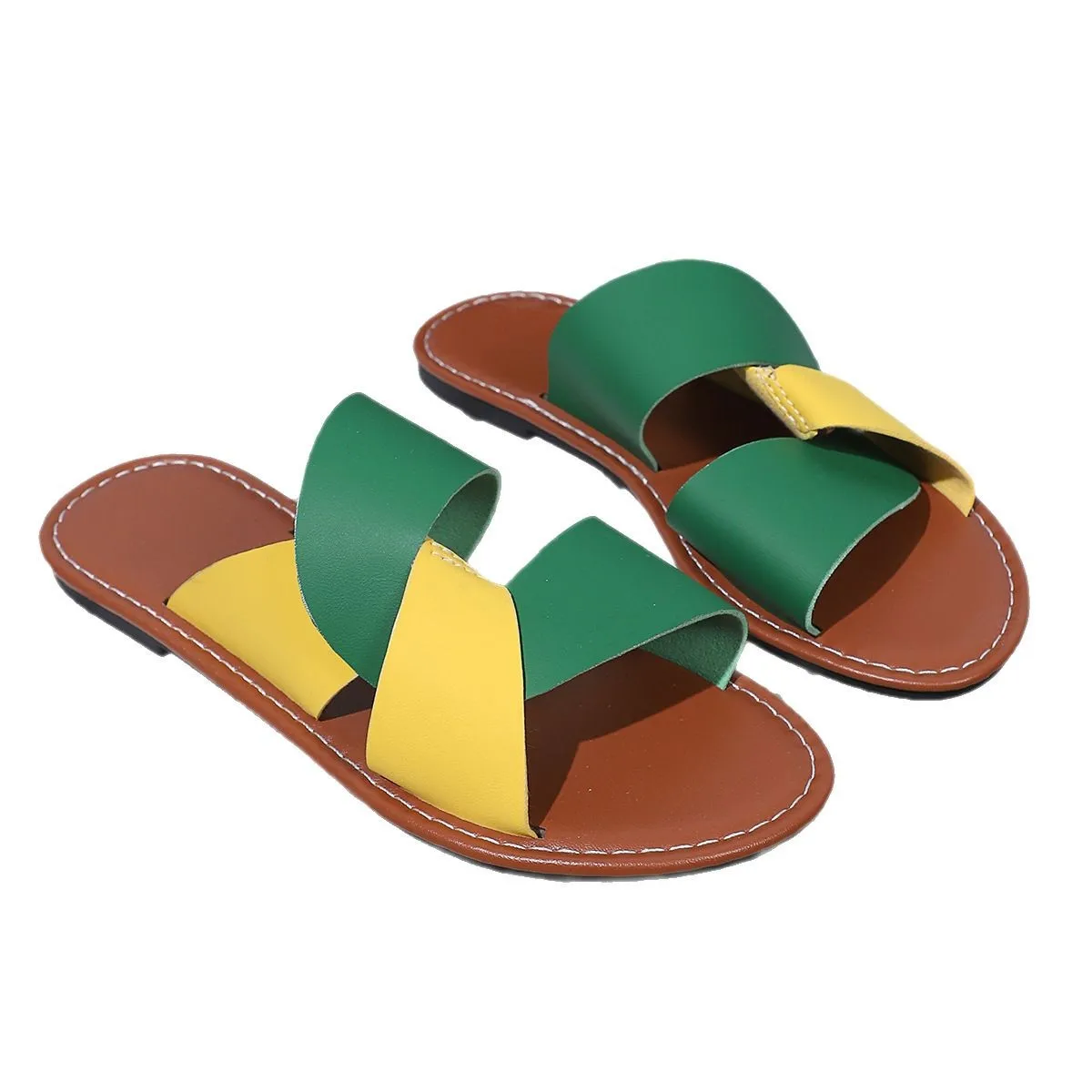 Summer Women Casual Slippers Comfortable Open Toe Beach sandals Lightweight Non-slip Large Size Fashion Elegant Women's Shoes