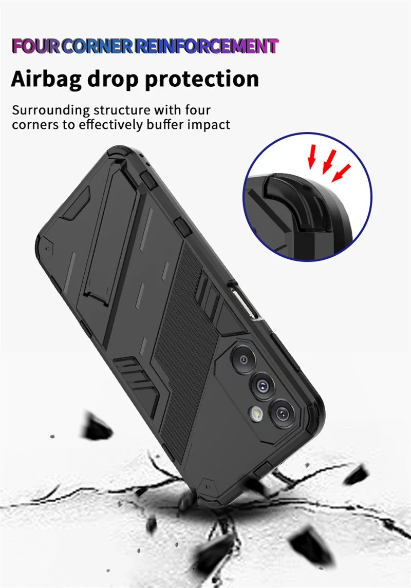 Magnetic Armor Phone Case for Samsung Galaxy M34 M54 M14 F14 A35 A55 A15 5G A05 A05S 4G Shockproof Stand Protection Back Cover S6f76c51fb3714912ace574c65981ac51O