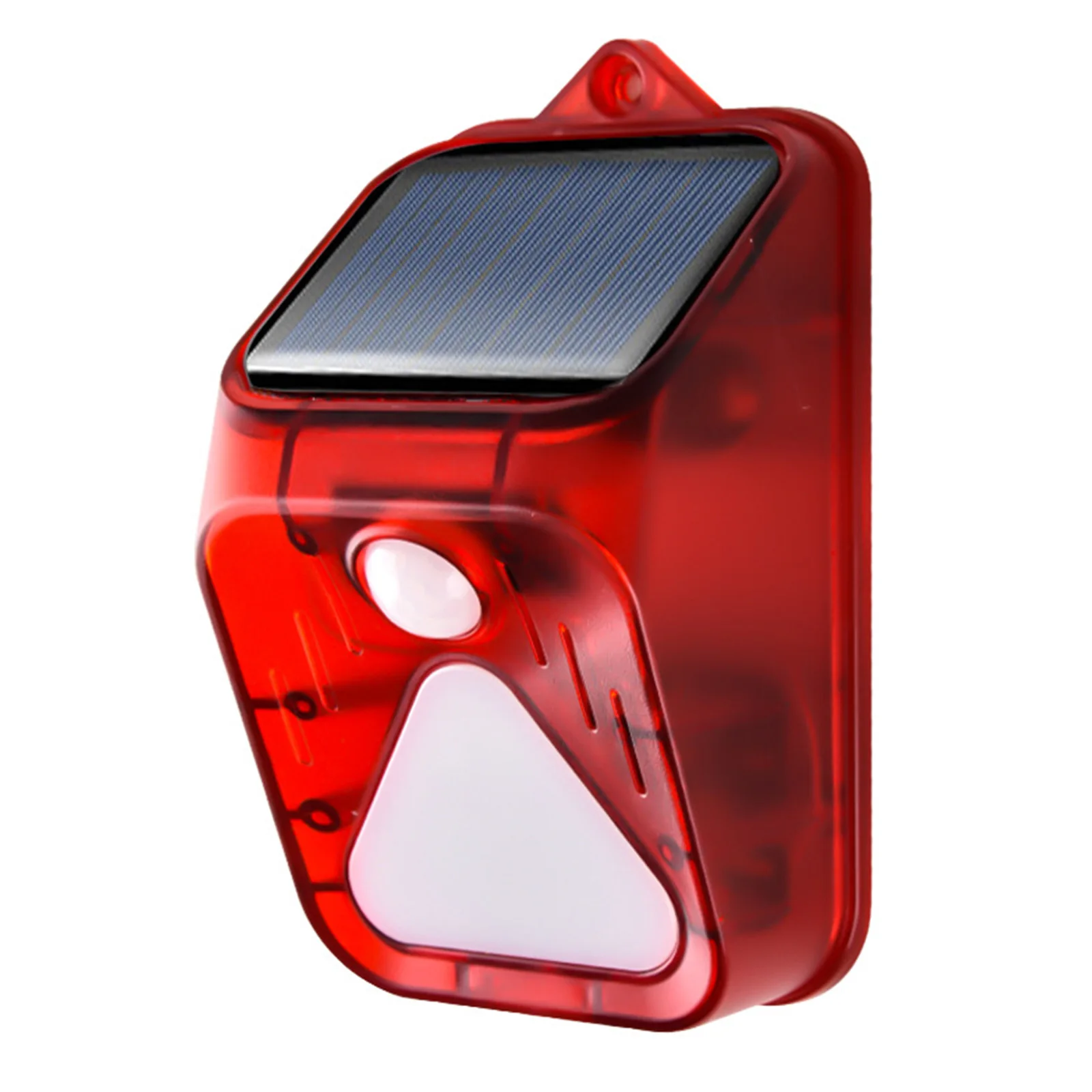 Solar security light with motion sensor store and alarm