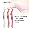 YUANZHIJIE Cluster Lashes Tweezer Comb High Precision Eyelashes Tweezers Makeup Tools Volume Fan Eyelash Extension Nail Art 1