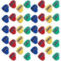 40Pcs Lightweight Heart Design Pencil Sharpener Manual for Premium ABS Metal Blade Compact Bulk School Supplies Classroom 3