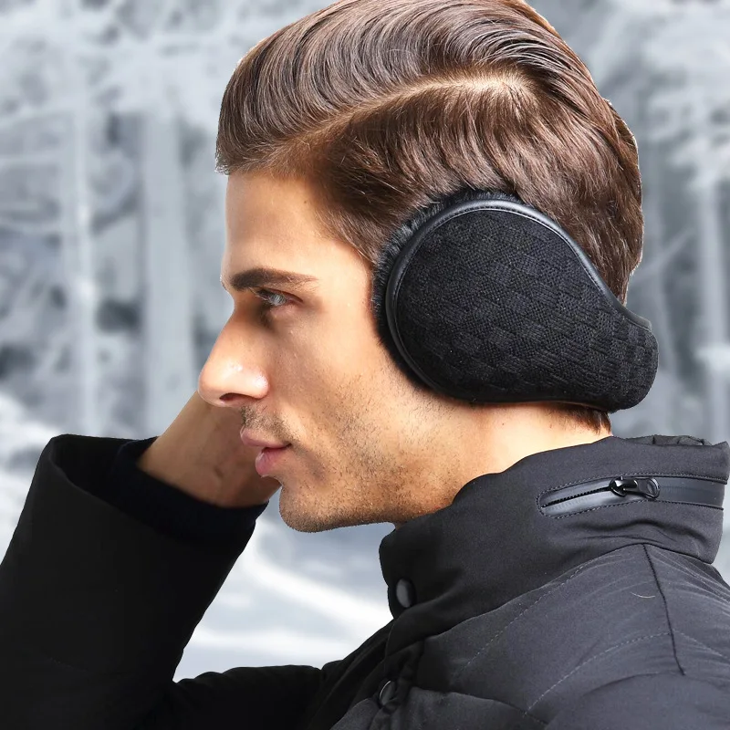 

Winter Earmuffs Men's New Warm Earmuffs Women's Warm Wool Ear Bag After Wearing Foldable Plush Ear Cover