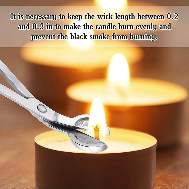 4 In 1 Candle Accessory Set Wick Trimmer Cutter Snuffer Dipper With