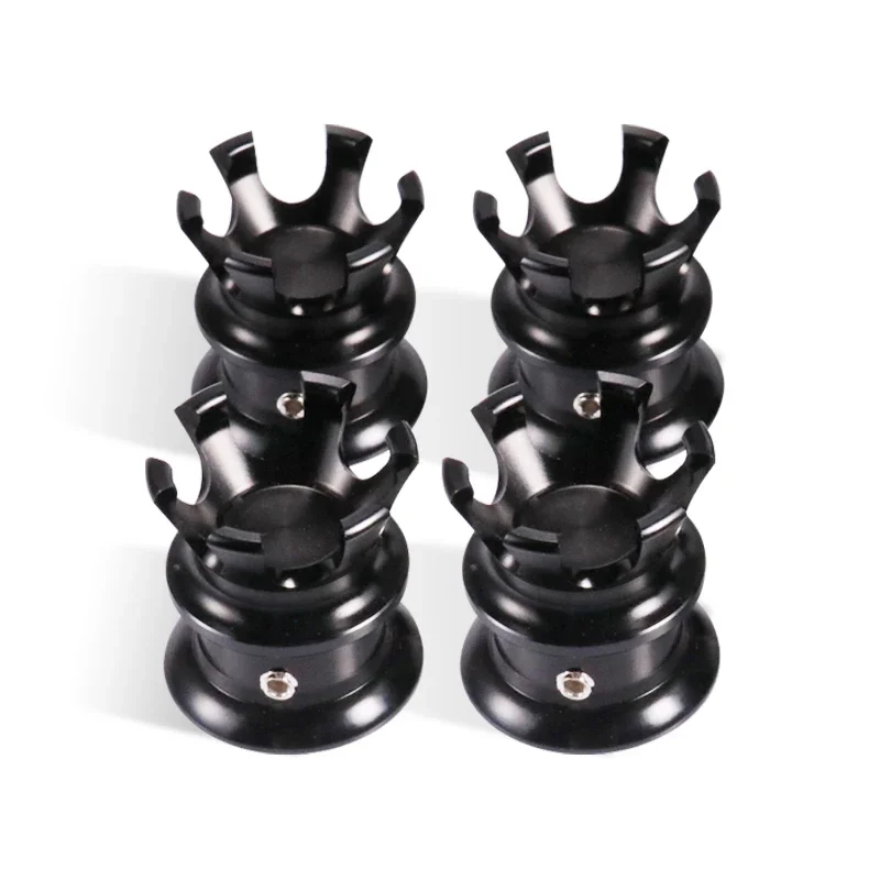 4 Pezzi Cnc Alluminio Moto Royal Crown Head Bolt Topper Cover Caps Coperture Motore Per Harley Softai Dyna Sportster Xl883 Evo