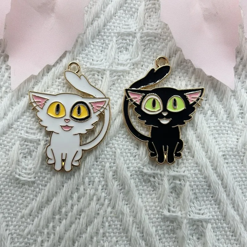 

10 шт., подвеска в виде кота для изготовления ювелирных изделий