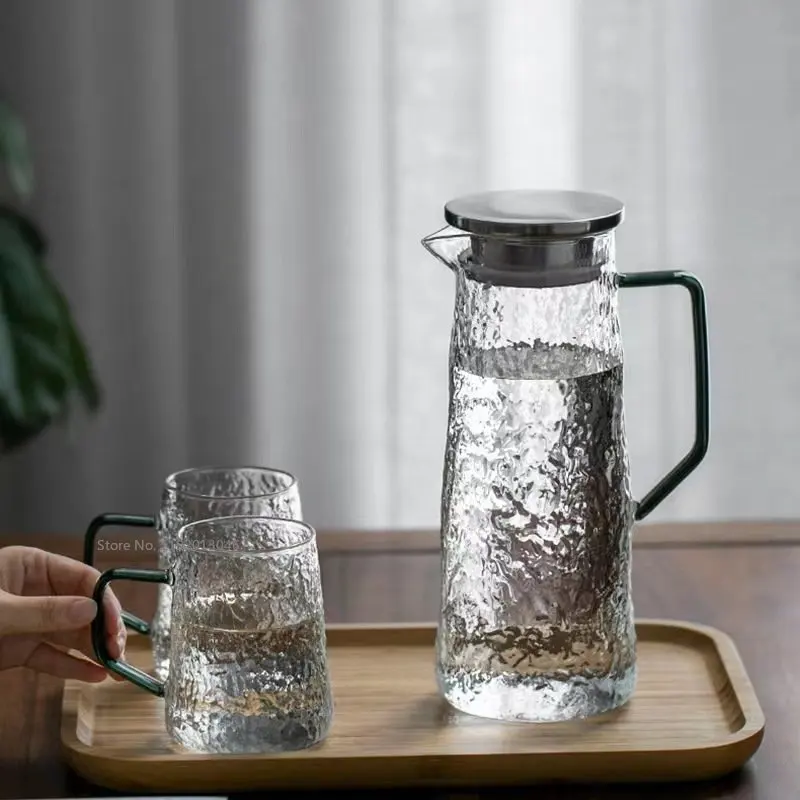 Water Pitcher Japanese Handle Heat Resistant Cold Hot Kettle Large-capacity Tea Pot Juice Jug