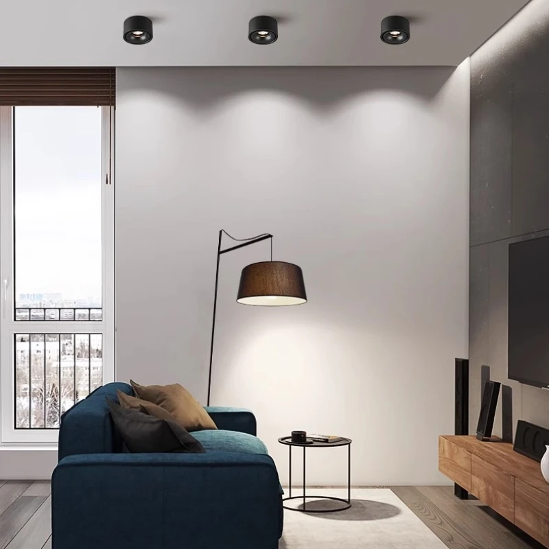 Led 통 천장 조명 AC220V 7W 10W 12W 15W 스포트 라이트 표면 장착 램프 욕실 주방 실내 조명