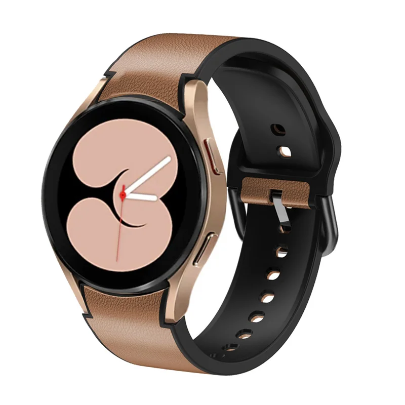 

Ремешок кожаный для смарт-часов Samsung Galaxy Watch 4 classic, спортивный браслет для Galaxy watch 4 44 мм 40 мм, 20 мм