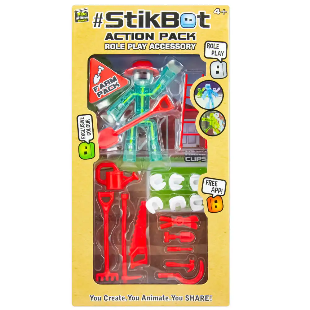 Набор Стикбот (Stikbot) фермер / Farmer Pack | Игрушки и хобби