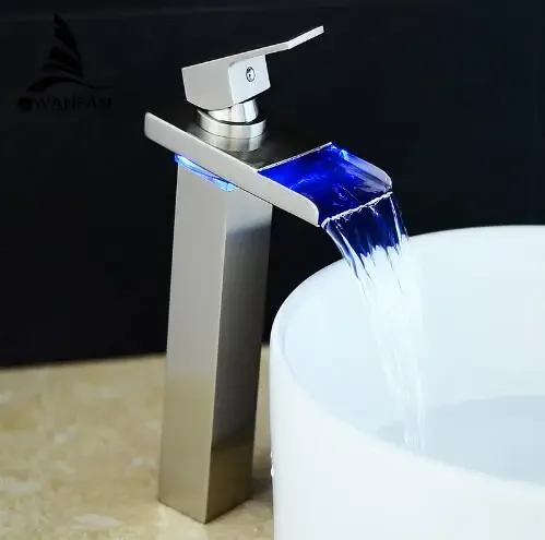 Description Picture 3 of itemNew Sink Tap Temperature Controlled Faucet,LED Crane Modern Water Tap Bathroom,Waterfall Free Shipping