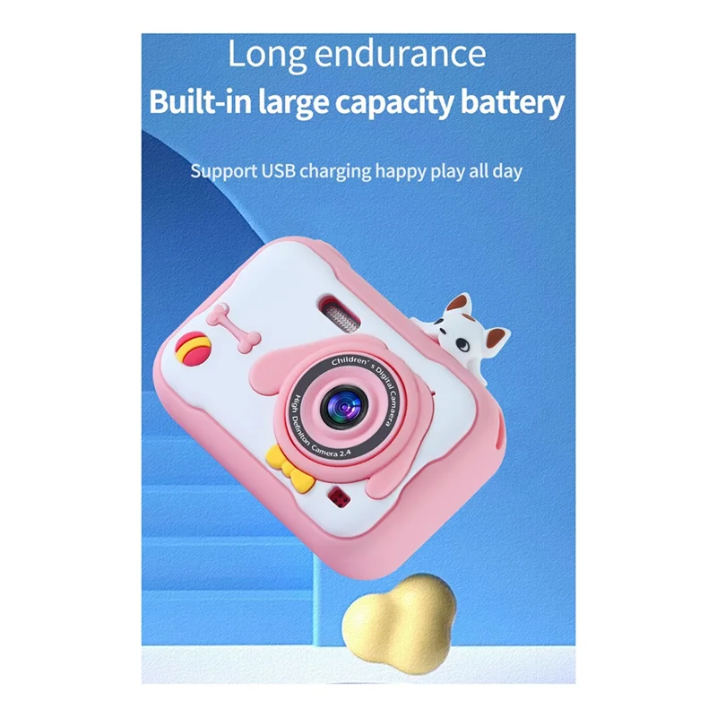 A8S HD Dual Lens 4000W Pixel 5472X4104PX Photo Resolution Without Memory Card Children's Camera,Brown Easy To Use