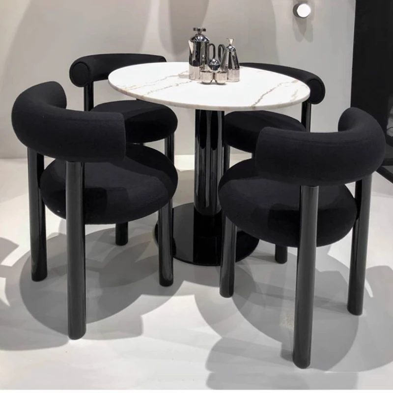 Woonkamer Fluwelen Eetkamerstoelen Keuken Café Ergonomisch Ontwerp Eetkamerstoelen Restaurant Modern Cadeira Huismeubilair Mr50dc