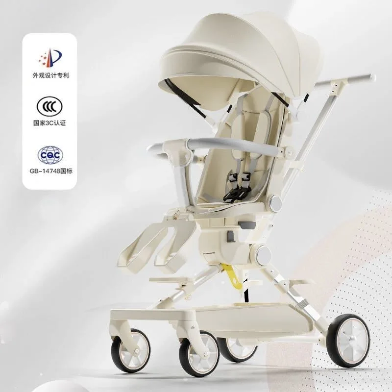 

The baby-walking artifact can sit and lie down, and the baby trolley can be folded in both directions with one button.