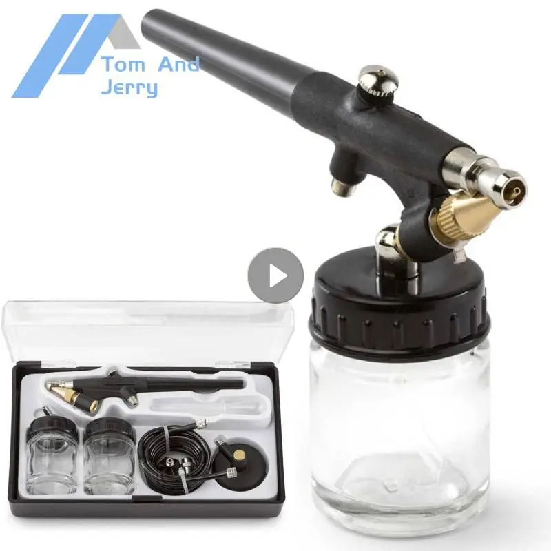 Professional Airbrush Set For Model Making Art Painting With G1/8 Adapter  Wrentch 2 Fluid Cups 2needles 2 Nozzles Airbrush Kit - Spray Gun -  AliExpress