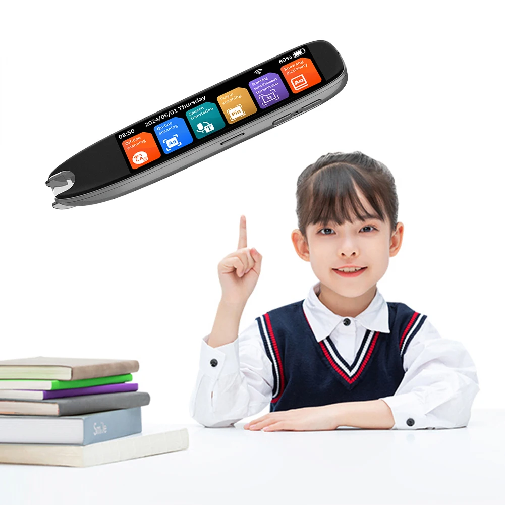 Translation Pen 142 Languages Smart Scanner Translator Pen Recording Scanning Point Reading for Teacher Student