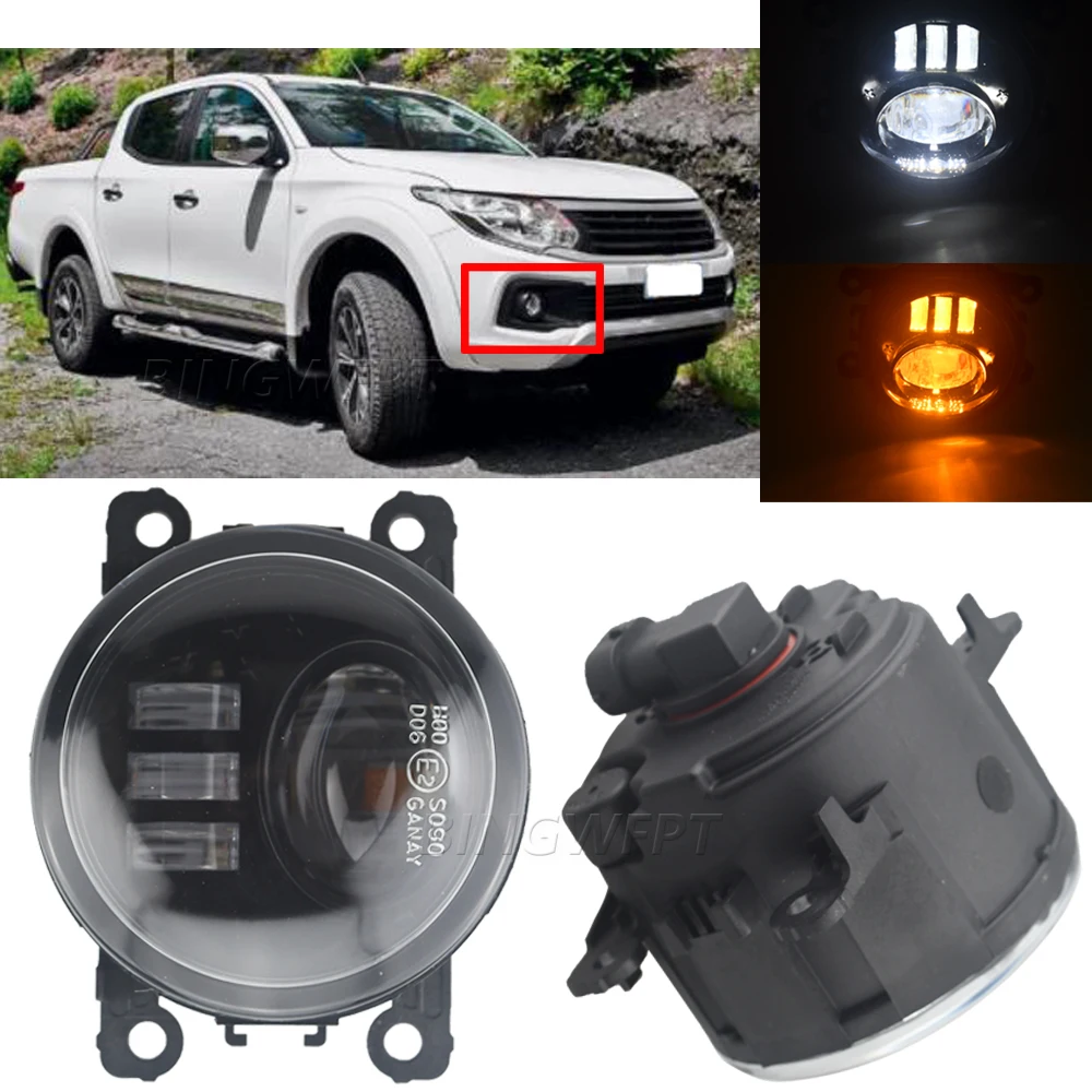 2Pcs Fendinebbia A Led Per Fiat Sedici Panda 500 Punto Evo Doblo Tipo Ducato Fullback Ducato 250/290 Mobi Way On Fendinebbia Fendinebbia