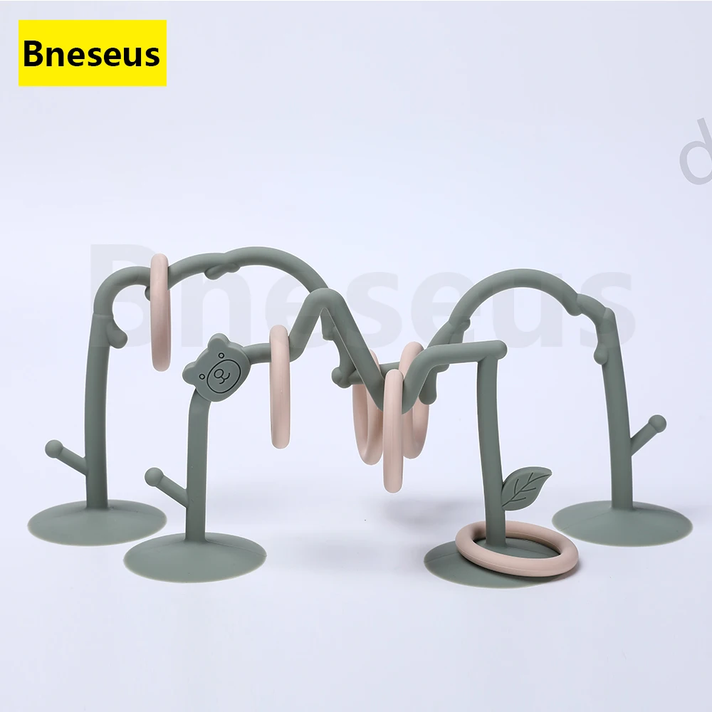 Bneseus Baby Toy Silicone Educational Toy Infant Montessori Toy Teething Track Maze Silicone Rollercoaster Bead Chain Accessorie