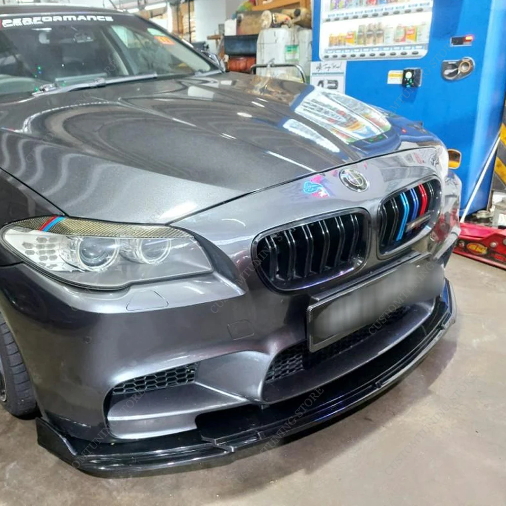 

For BMW F10 F11 M5 Front Bumper Lip Spoiler Splitter Diffuser Retroft M5/530i 530d 550 Modify M5 Bumper 2010-2017 Bodykit Tuning