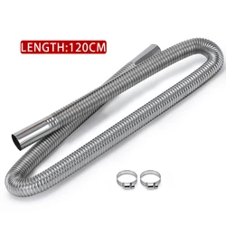 Stainless Steel Air Diesel Parking Heater Exhaust Pipe with Muffler (24mm Bore) (120 cm)