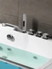 Rectangular acrylic glass household adult double bathroom Thermal insulation heated double surf Jacuzzi 4