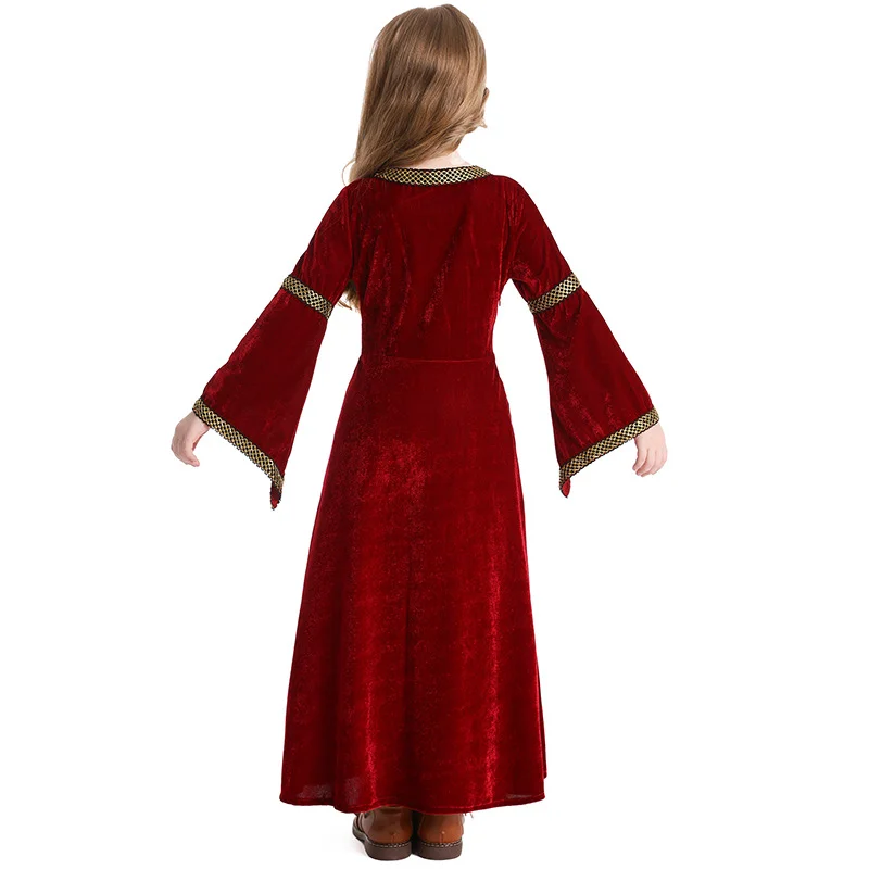 Girls' court dress, princess dress, children's European retro performance costume, birthday party performance costume - 2