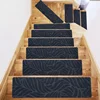 76x20cm Adhesive Free Self-adhesive Stair Mat TPR Anti-slip Step Pad Repeatedly Used Floor Rug Brushed Embossed Carpet 2