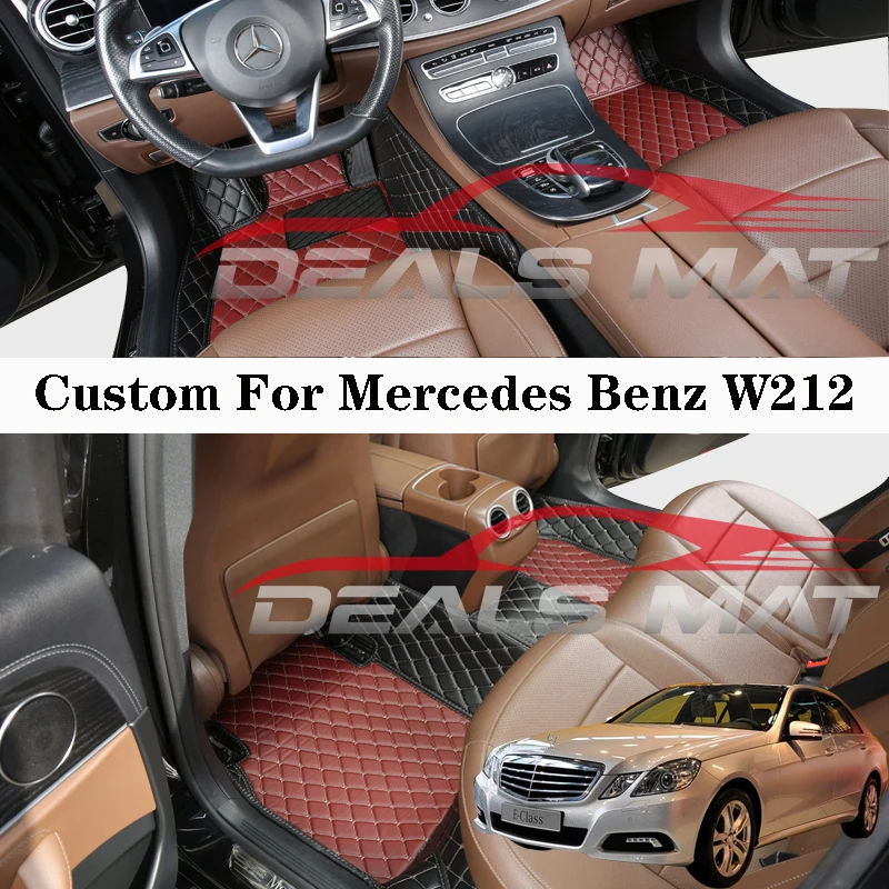 

Car Floor Mats For Mercedes Benz W212 E-Class Rugs Carpet Interior Details Custom Leather Waterproof Accessories