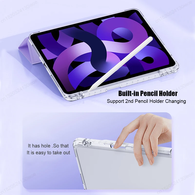 For IPad 5/6th 7th 8th 9th 10th 11th Case & A16 2025 Case Stand - Foto 8