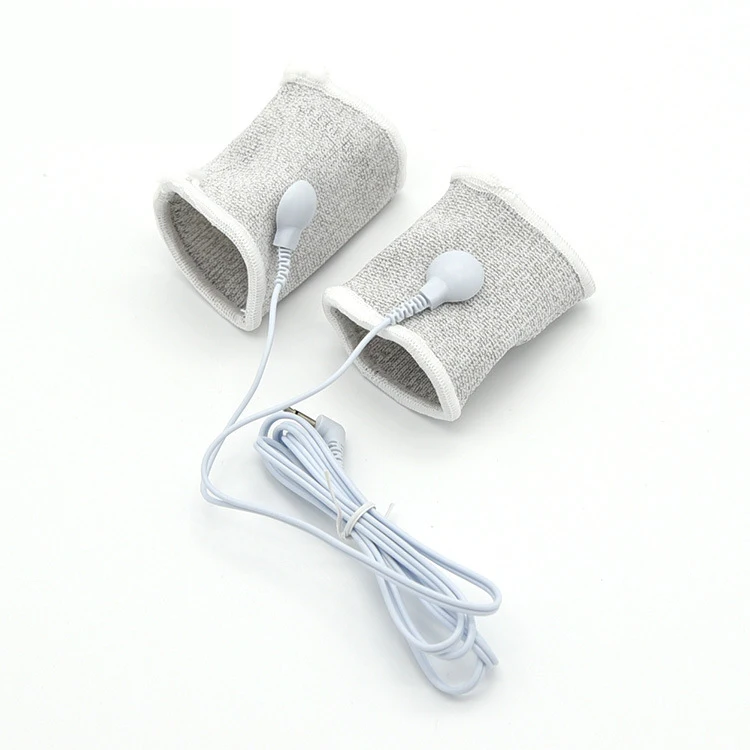 SM Electro Shock Conductive Fiber Elastic Socks/Gloves/Penis Ring E-stim Scrotum Sleeve Electric Body Therapy Couple Sex Toys