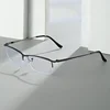 Business Men Optical Myopia Glasses Half Frame Women Short-sighted Eyeglasses Blue Light Blocking Eye Protection Eyeglass 4