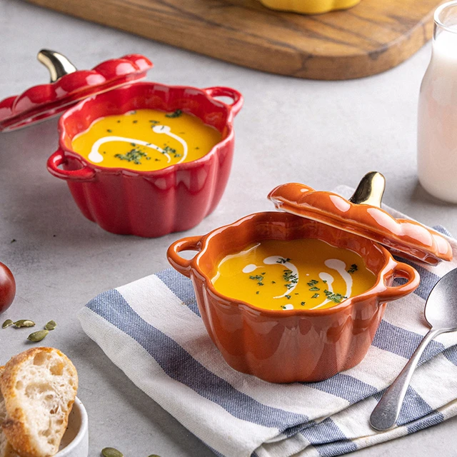 Moule de cuisson en céramique avec couvercle, ustensiles de