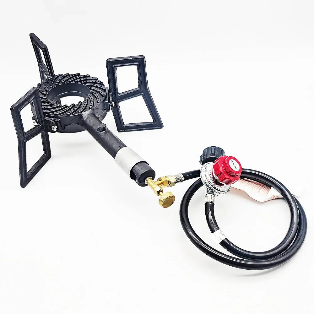 1.5FT High Pressure Propane Regulator and Hose 0-20 PSI Adjustable Grill Connector for Tabletop Grill Fire Pit Table Fish Fryer