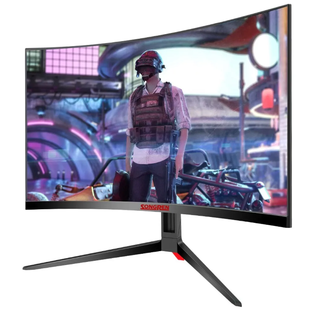 Ŀ ũ LCD  ÷, HDMI + VGA ũž , 24 ġ VA г, 1080p, 2800R, 1920x1080, 1K, 144Hz, 2ms, 23.8 ġ