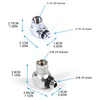 Diving Hose Adapter 360 Degree Adjustable Connector Rotatable Adapters Scuba Diving Regulator Connector Universal Head 2