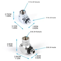 Diving Hose Adapter 360 Degree Adjustable Connector Rotatable Adapters Scuba Diving Regulator Connector Universal Head 2