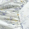 100% Cotton Bed Sheet Fitted Sheet with Pillowcase Elastic Bands Non Slip Adjustable Mattress Cover for Double King Queen Bed 4