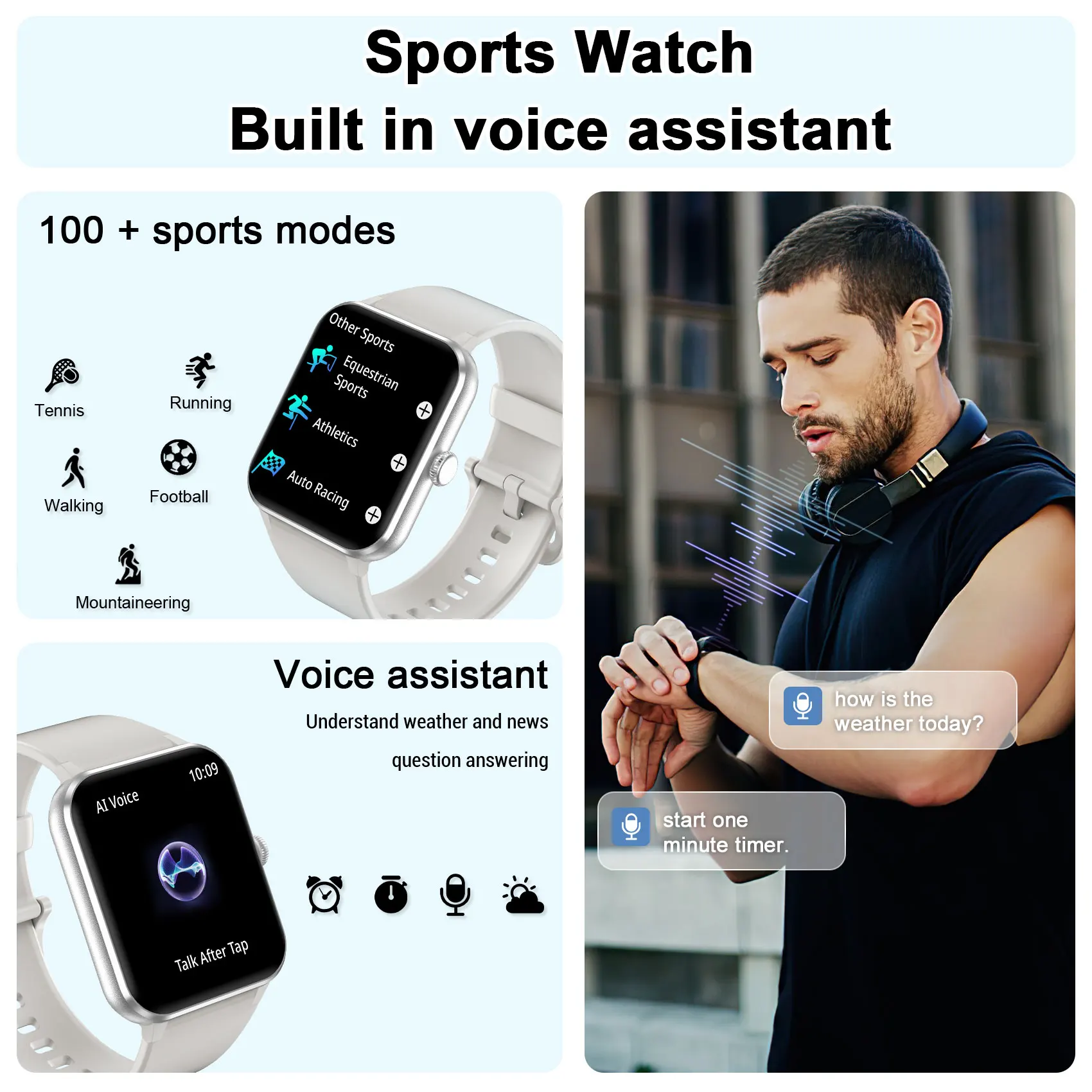 Baolubao Smart Watch Men Women, Dial, Fitness Tracker, Bluetooth Answer/Dial,1.85'' Full Touch, Christmas Gift