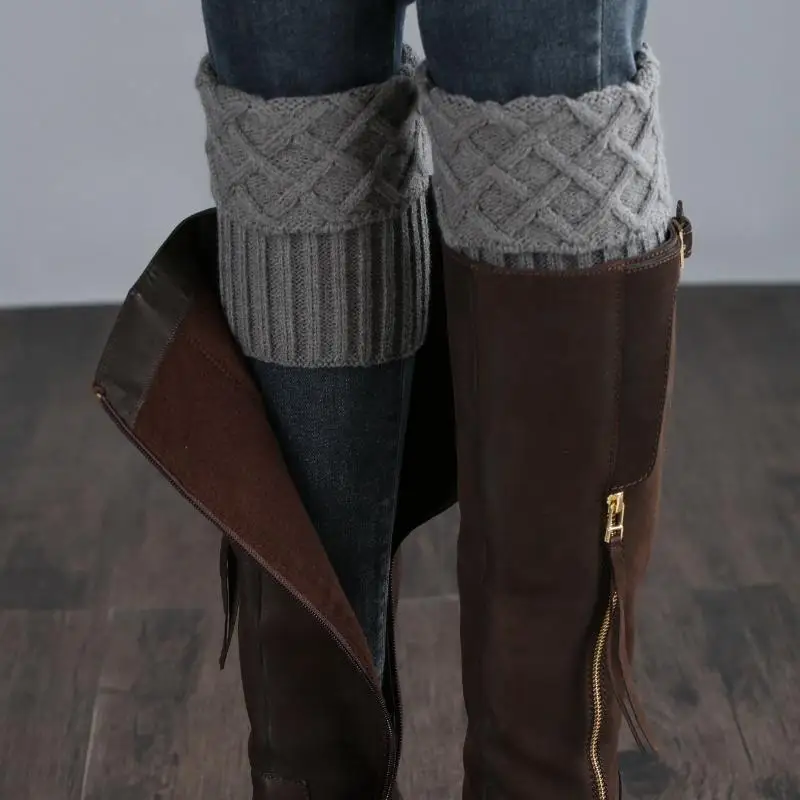 Knitted Ankle Sockings Autumn And Winter Keep Warm Japanese JK Knee-high Socks Cute Pile Socks Paired With Boots Socks