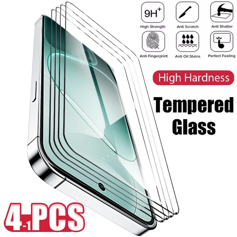 Premium Tempered Glass Screen Protector for Smartphones (1-4 Pack)