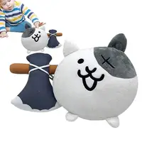 33cm The Battle Cats Plush Toy Cute Soft Stuffed Cartoon Cat Dolls Toys  Soft Cute Animal Accompany Plushie Kids Birthday Gifts 1