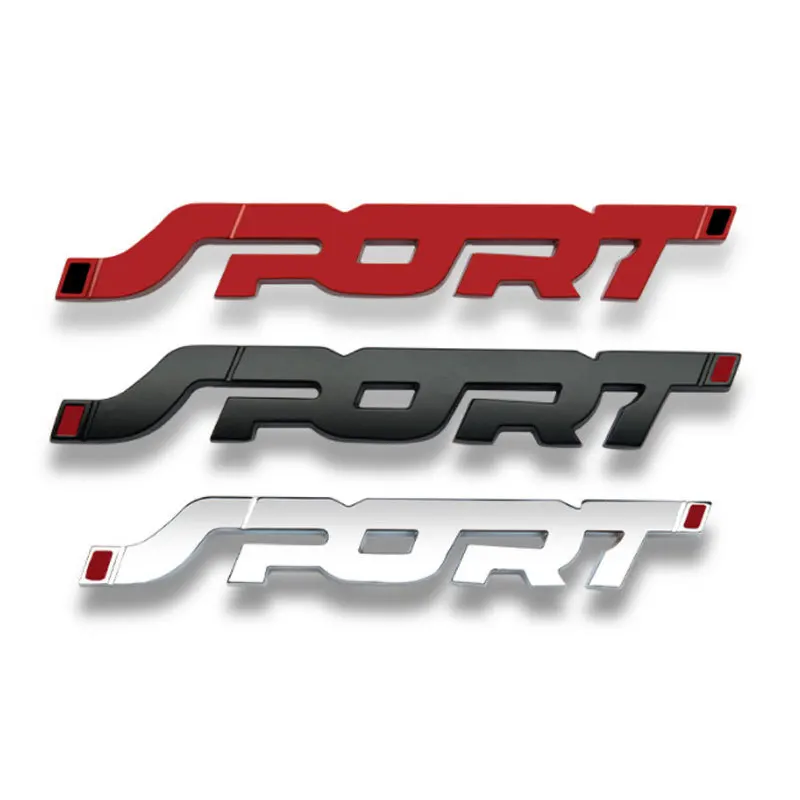 

SPORT Automobile personality modification metal car sticker car logo sports car side sticker tail tag decoration scratch label