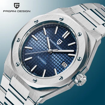PAGANI DESIGN 남성용 스포츠 시계, 자동 기계식 사파이어 시계, 스테인레스 스틸 방수 시계, 일본 NH35A PD1673